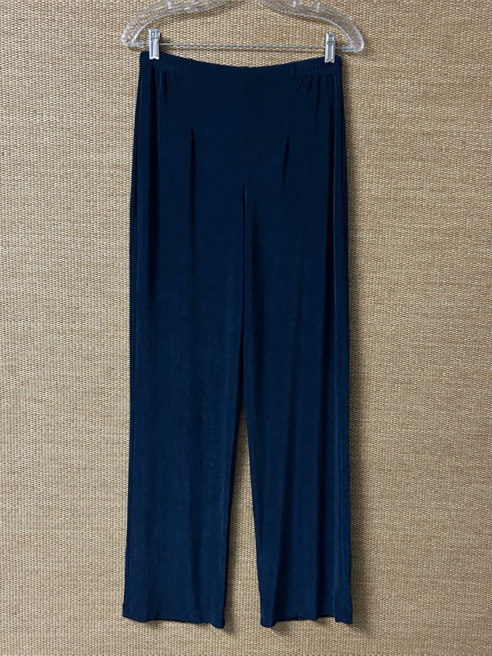 Chico's Travelers Pants Womens Large Dark Blue Slinky